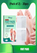 Herbal Detox Foot Pads (20 Patches) – Overnight Cleansing & Sleep Support Foot Patch for Women