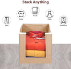 Shirt Stacker Closet Organizer (Pack of 3) – Foldable Non-Woven Clothing Organizer for Wardrobe Storage