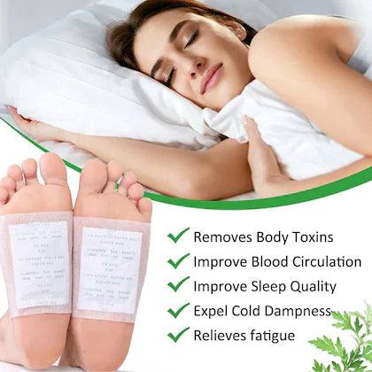 Herbal Detox Foot Pads (20 Patches) – Overnight Cleansing & Sleep Support Foot Patch for Women